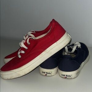 Keds Red and Blue Canvas Sneakers Classic Casual Design